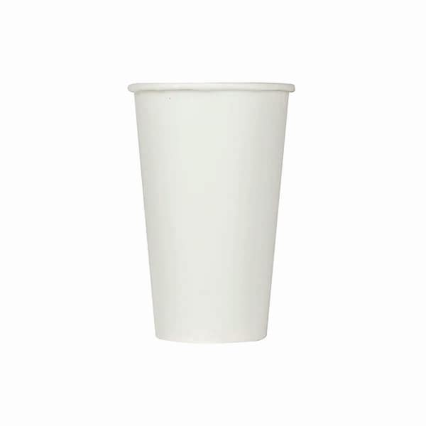 Karat Double Poly Paper Cold Cups, 16 oz, White, 1000PK C-KCP16W - main